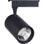30 Raylı LED Spot Armatür 3000K Gün Işığı 30W 2400LM Siyah Kasa