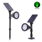 30 Watt Solar Çim Bahçe Armatürü / Çim Saplama Ağaç Aydınlatma Yeşil