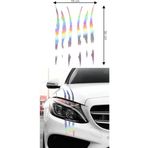 30 x 18 cm Pençe Sticker Araba Araç Oto Sticker Etiket Folyo Hologram