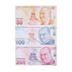 300 Adet Gecersiz Para 50 100 200 Turk Lirasi Parti Saka Dugun Parasi Karisik Tl