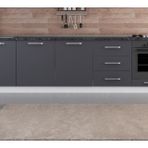 300 Cm Mutfak Dolabı Beyaz Antrasit 300 A10 Alt Modül