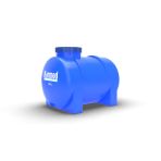300 Litre Polietilen Yatay Su Deposu - Mavi