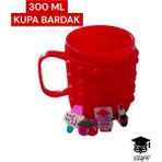 300 ml Desenli ve Pop-It Kupa Bardak Çeşitleri Plasik Çocuk Bardakları 1 Adet Fosforlu Canlı Renkler