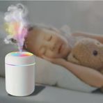 300 Ml Ultrasonik Hava Nemlendirici Aroma Difüzörü – Işıklı Buhar Makinesi, Sessiz, Led Renkli Aydınlatma, Oda, Araç Ofis Kullanımı İçin
