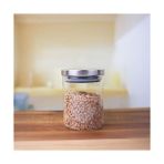 300 ml Vakumlu Metal Kapaklı Borosilikat Cam Kavanoz (8.5CM*10CM) 1 Adet - standart