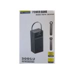 30000 Mah Powerbank Ios Android Uyum Ekranlı Type C Mikro USB Lightning Çıkışlı - Siyah