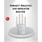 300MBPS Wifi Menzil Genişletici 4 Antenli Wpa3 Güvenlikli Priz Tipi Repeater