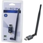 300MBPS Wireless USB Wifi Adaptör Dongle 5dbi Anten Network Lan