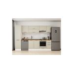 300X210 Cm Klasik Mebran Mutfak Dolabı Beyaz Beyaz Mb-E90B50S40-1 Mebran | Kumtaşı - Mdf
