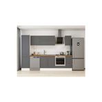 300X210 Cm Klasik Mebran Mutfak Dolabı Beyaz Beyaz Mb-E90B50S40-2 Mebran | Antrasit - Mdf