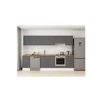 300X210 Cm Klasik Mebran Mutfak Dolabı Beyaz M-E90S40S50-1 Mebran | Antrasit - Suntalam