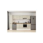 300X210 Cm Klasik Mebran Mutfak Dolabı Beyaz Mb-E90B40S50-1 Mebran | Kumtaşı - Suntalam