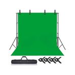 300x300 cm chromakey, green screen,greenbox yeşil fon perde ve 2 ayaklı fon standı