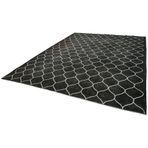 300x381 cm Geometrik Halı Siyah Geometrik Yün El Dokuma Modern Geometrik Etnik Eskitme Desenli Boho Oturma Odası Salon Yolluk Koridor Mutfak Halısı