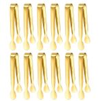 304 Çelik 12 li Mini Gold 11 cm Buz Ve Şeker Maşası cin624sr-12