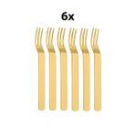 304 Çelik 6 Adet Gold Renk Tatlı ve Meyve Çatalı MT159SR-6