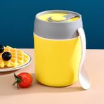 304 Çelik Sarı 500 ml Yemek Mama Saklama Kabı (Sıcak Tutmaz) cin560sr