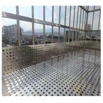 304 paslanmaz çelik delikli koruma plakaları, 10 mm ağ, balkon güvenlik ağı, pencere desteği için düşme koruması, gümüş renkli metal plaka, 59 x 100 x 100 x