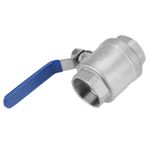 304 Paslanmaz Çelik Kadın Top Valfi Tam Port 1‑1/2 DN40 1000 Wog Uygun Hızlı Açılış Kapanış Su Yağı Gaz Kontrolü