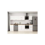 305X210 Cm Klasik Mebran Mutfak Dolabı Beyaz Beyaz M-E90S50S45-2 Mebran | Beyaz - Mdf