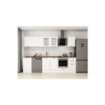 305X210 Cm Klasik Mebran Mutfak Dolabı Beyaz Beyaz M-E90S50S45-3 Mebran | Beyaz - Mdf