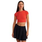 30936 Vücuda Oturan Crop Top-K.Kırmızı 40