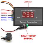 30A 60V DC Motor Hız Kontrol Devresi Panel Tip Potansiyometre