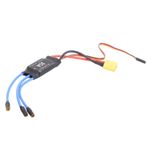 30A XT60 Fırçasız ESC Elektronik Hız Kontrolörü Güvenilir İHA Helikopter Aksesuarları Siyah