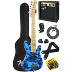30BS 4-6 Yaş Çocuklar İçin Amfili Full 1/4 30 İnç Elektro Gitar Seti