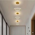 Ø30CM Modern,dekoratif, Koridor,hol, Içe Dışa Işık Led, Salon,yuvarlak Sarkıt Avize, Aydınlatma, - Açık Beyaz - Gri - Seçenek 1