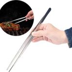 30cm Paslanmaz Çelik Profesyonel Şef Barbekü Et Kızartma Pişirme Maşası Cımbızı