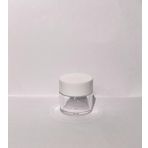30ml Şeffaf Akrilik Krem Kutusu, Beyaz Kapak, Kozmetik Kutu, Plastik Kutu, 25 Adet
