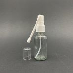 30ML Şeffaf Cam Şişe, Ağız Spreyli Şişe, 12 Adet, Oral Sprey, Ecza Şişesi, Boş Cam Şişe