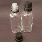 30ML Şeffaf, Içten Damlalıklı Kapak, 24 Adet Siyah Damlatmalı Kapak, Esans Şişesi, Boş Şişe, Aroma Şişesi