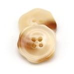 30mm Çiçek Boynuz Reçine Düğmeler Dikiş Kadın Ceket Kaban Kazak El Yapımı Büyük Dekoratif DIY Aksesuarları (Color : Beige, Size : 25mm 10pcs)