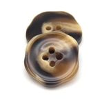 30mm Çiçek Boynuz Reçine Düğmeler Dikiş Kadın Ceket Kaban Kazak El Yapımı Büyük Dekoratif DIY Aksesuarları (Color : Brown, Size : 25mm 10pcs)