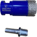 30MM Granit Mermer Seramik Delme Panç ve Matkap Uyumlu Spiral Aparat - Seçenek 1