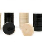 30mm İki Zar Hediyeli Lux Plastik Tavla Pulu No3