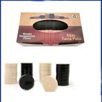 30mm Naturel Ahşap Ağaç Tavla Pulu Takımı No4