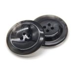 30mm Sır Reçine Bej Kahverengi Düğmeler Dikiş Kadın Hırka Takım Elbise Ceket Kazak El Yapımı Dekoratif Aksesuarlar (Color : 10502 Black, Size : 28mm 10pcs)