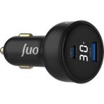 30W LED Ekranlı Type-C + Usb-A Araç Şarj Aleti & & Tablet Araç Içi Şarj Cihazı - standart