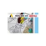 30X120 Boyama Rulosu Yaman Safaride + Adel 12'li Pastel Boya Kalemi