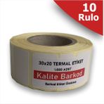 30X20 Termal Etiket | 10 Rulo Barkod Etiketi