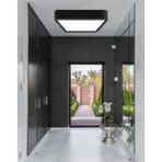 30X30 cm Siyah Kare Tavan LED Armatür, Modern ve Şık Aydınlatma Seçeneği - Ahşap - Seçenek 1