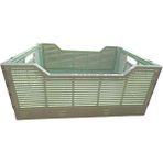 30X40X17 Plastik Katlanabilir Ev Düzenleme Kutuları, Masa, Kiler, Ofis Banyo, Kozmetik Için Kasalar - YEŞİL - Yeşil - Sarı