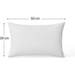 30X50 Kırlent Içi Yastık | Silikon Elyaf Dolgulu Iç Yastık | Dekoratif Kırlent Dolgusu - 30 x 50 cm - Beyaz