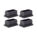 30x60 mm Plastik Dikdörtgen İçe Geçme Profil Tapası (Kutu) (4 Adet)