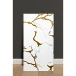 30X60cm Elit Gold Mermer Desen Yapışkanlı Banyo,Tezgah Arası Kaplama Duvar Paneli Kağıdı Tx-077