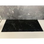 30x70cm Siyah Mermer, Cam Kesme Tahtası - Sunumluk
