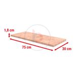 30x75 Cm Ham MDF Raf - Dekoratif Ahşap Raf
